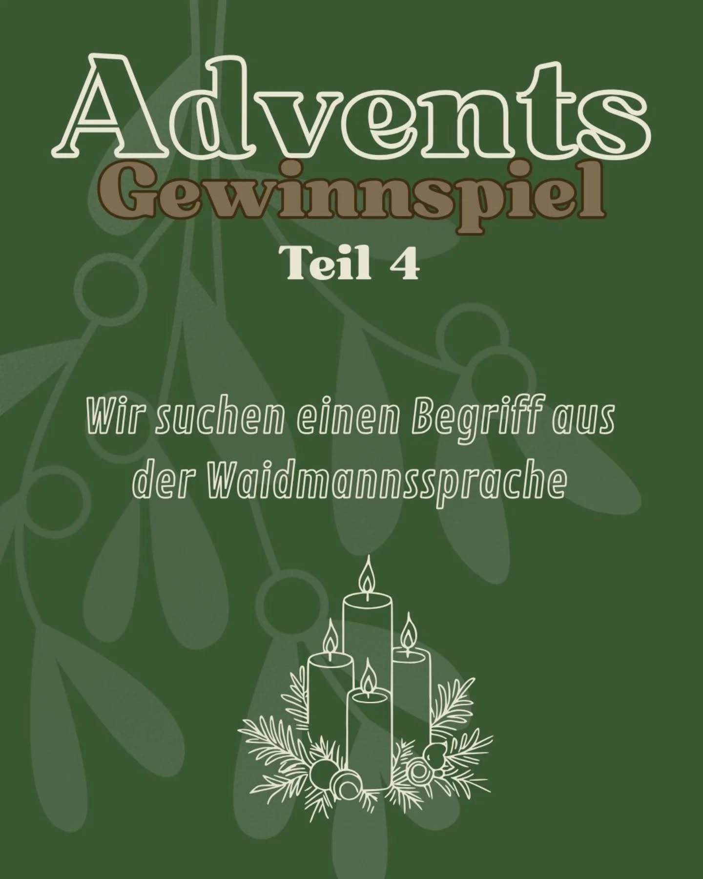 Advents Gewinnspiel zum 4. Advent🕯️🕯️🕯️🕯️