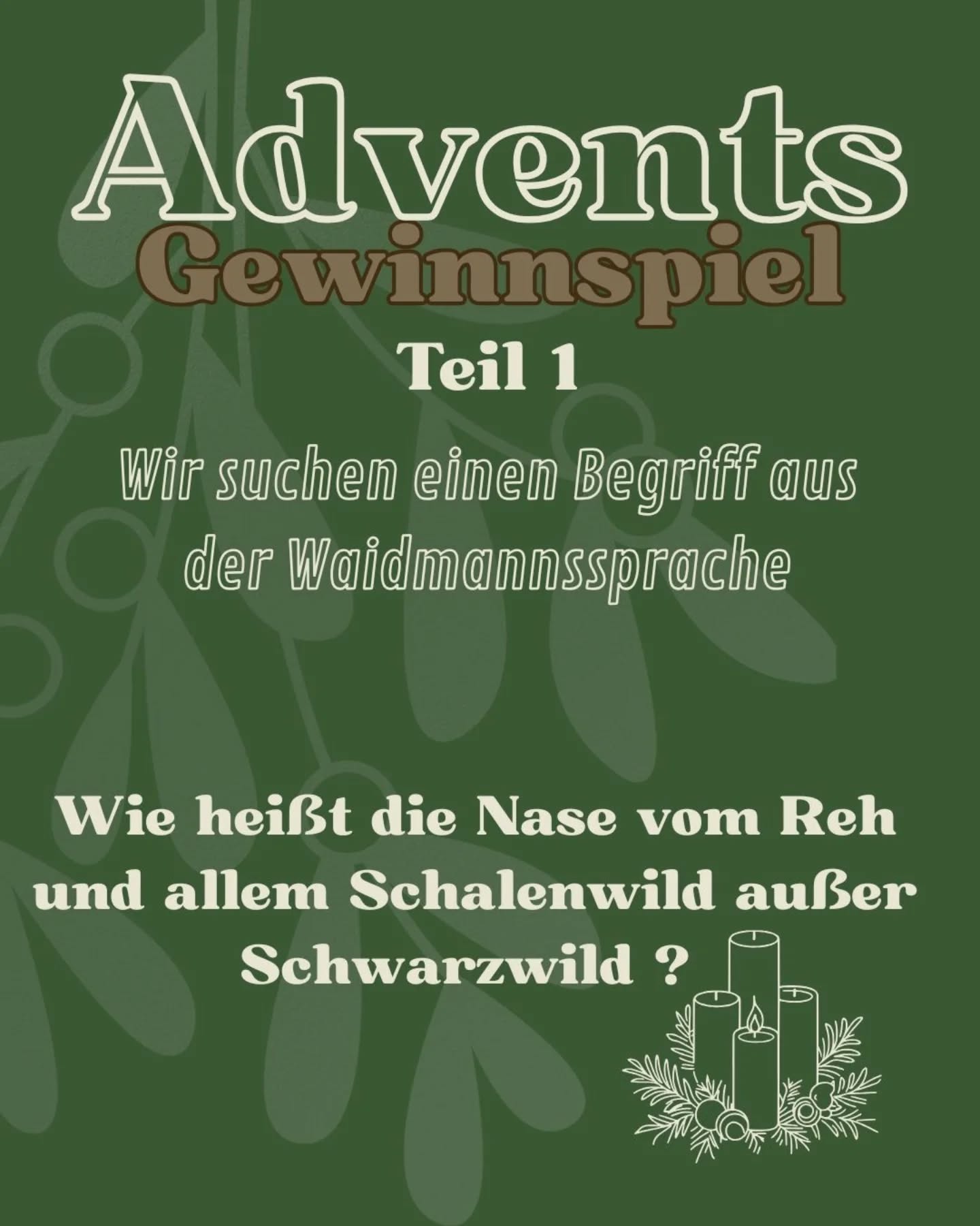 ✨Advents Gewinnspiel zum 1. Advent🕯️