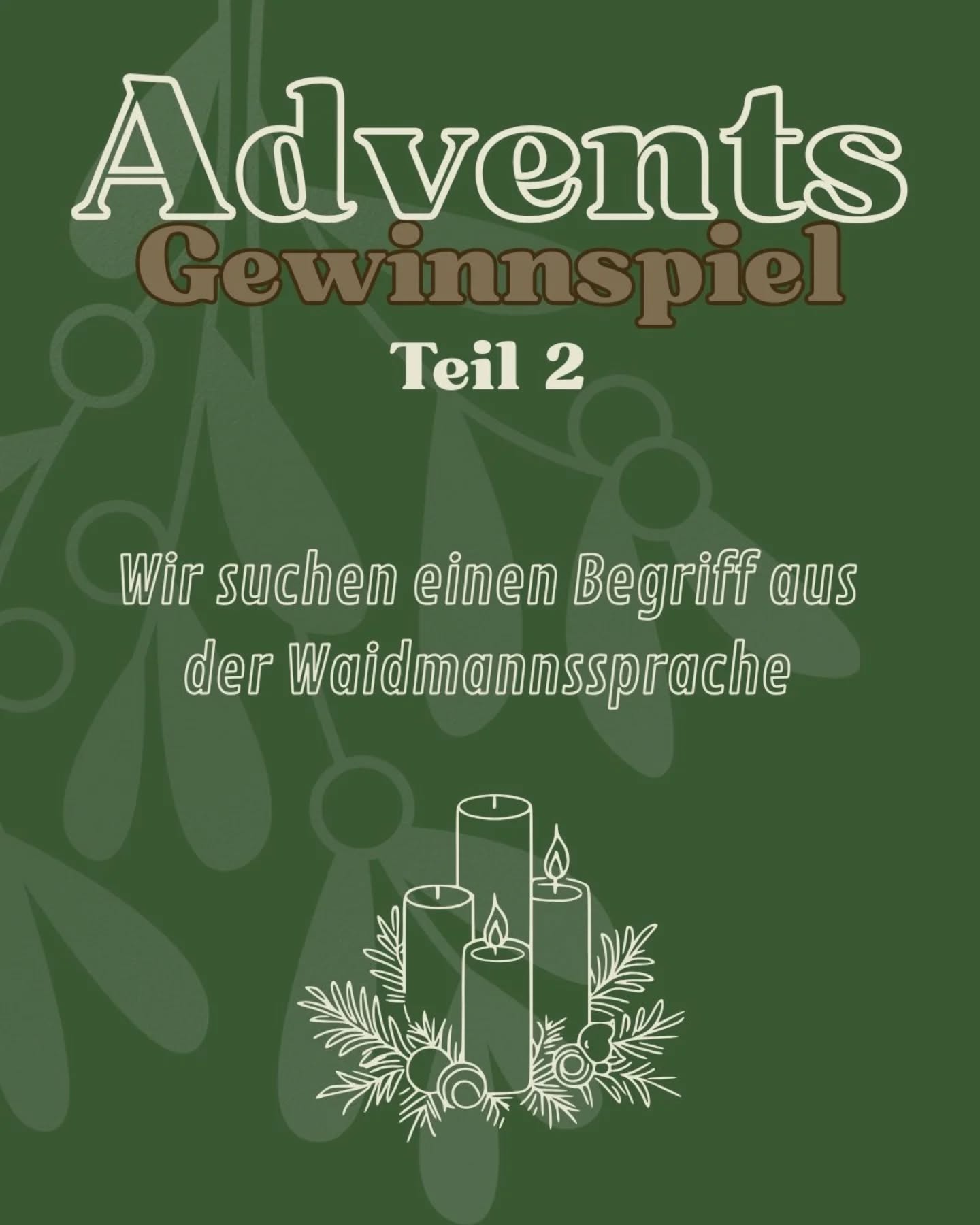 Advents Gewinnspiel zum 2. Advent🕯️🕯️
