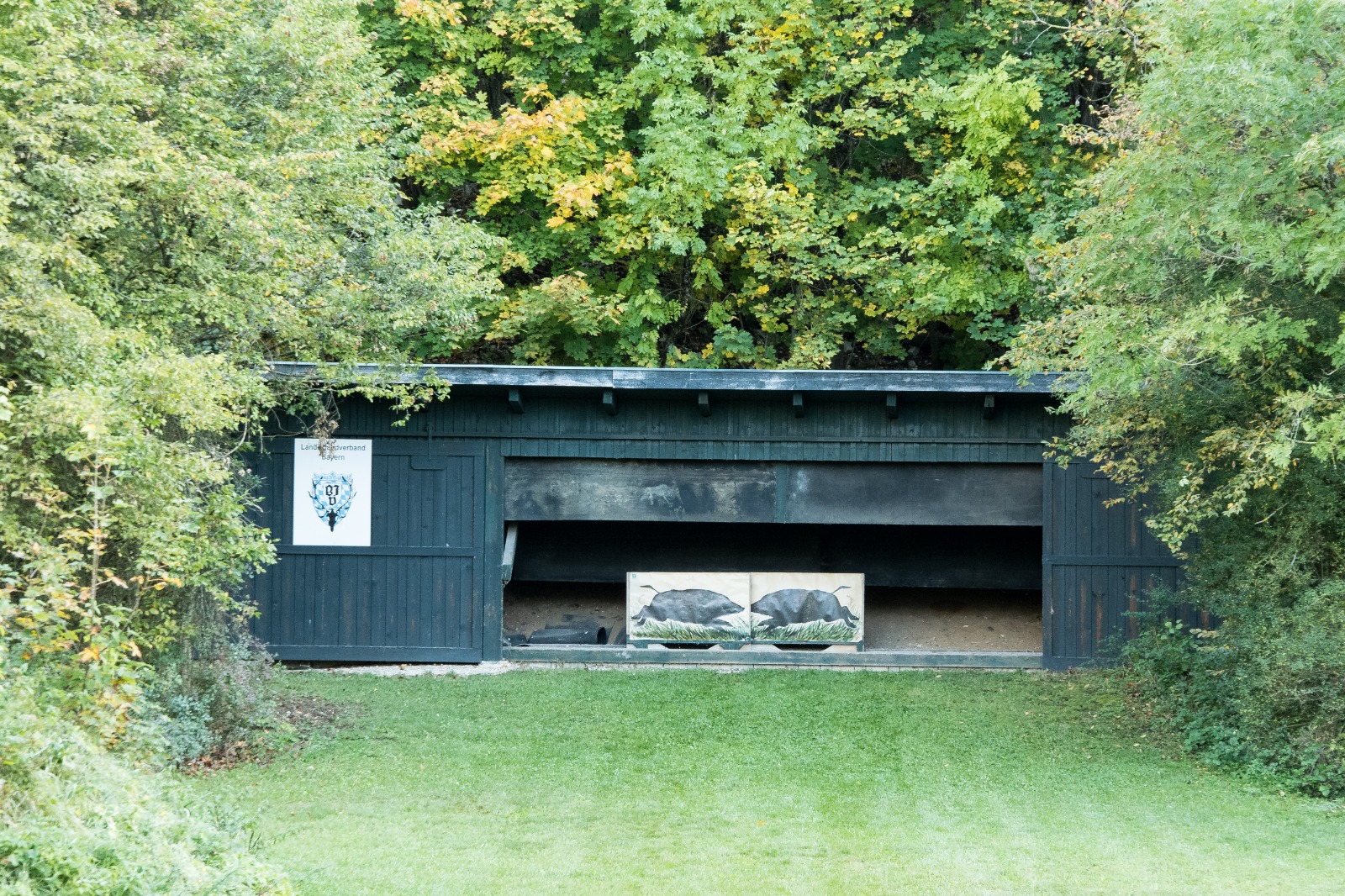 Stand des laufenden Keilers an der Schießanlage Arzberg