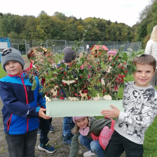 Die Hecke bietet Schutz vor Wind, dämpft Lärm, begrenzt Grundstücke und ist Lebensraum für viele Tiere. Aber wusstet ihr, dass 80% der Singvögel in der Hecke brüten und Heckenstreifen Zugvögeln zur Orientierung dienen?
Außerdem wachsen in den Hecken eine Vielzahl von Sträuchern, die nahrhafte Früchte tragen.
Nicht alle kann der Mensch essen, da sie für ihn unverträglich oder sogar giftig sind, wie z. B. das Pfaffenhütchen. Für uns giftig, für Vögel ein Leckerbissen. Und weil das Rotkehlchen das Pfaffenhütchen geradezu liebt, nennt man es im Volksmund auch "Rotkehlchenbrot".
Die Grundschule Holnstein hatte Besuch von unseren Jägerinnen Susanne und Jessi, denn #jagdistmehr und die Lehrkräfte in der Großgemeinde schätzen unser Angebot sehr. Jägerinnen und Jäger verfügen über großes Wissen was Wildtiere, deren Lebensraum und die Natur im allgemeinen betrifft. 
Außerdem bleiben im "Klassenzimmer Natur" Dinge oft besser im Gedächtnis als Bilder aus Schulbüchern.
Die tierischen Heckenbewohner entdecken und dann noch Heckenfrüchten wie Brombeere, Schlehe, Hagebutte und Holunder schmecken, das macht einen Schultag zum Erlebnis.
Zum Schluss durften die Kinder gemeinsam noch eine kleine Hecke fürs Klassenzimmer gestalten und bekamen eine Broschüre über die Hecke und heimische Singvögel zum nachlesen.
DAS IST SCHULE FÜRS LEBEN
.
.
#öffentlichkeitsarbeit #umweltbildung #schulefürsleben #bjvoberpfalz @bayerischerjagdverband #grundschule #lebensraumhecke #früchteinderhecke #tiereinderhecke #jagdistmehr #jägerinnen #natur #wald #hecke #heckenfrüchte #bzssard #fasan #hase #marder #holunder #hagebutte #schlehe #vogelbeere #pfaffenhütchen #haselnuss #liguster #heckenrose #mais #igel #schnecke #eule